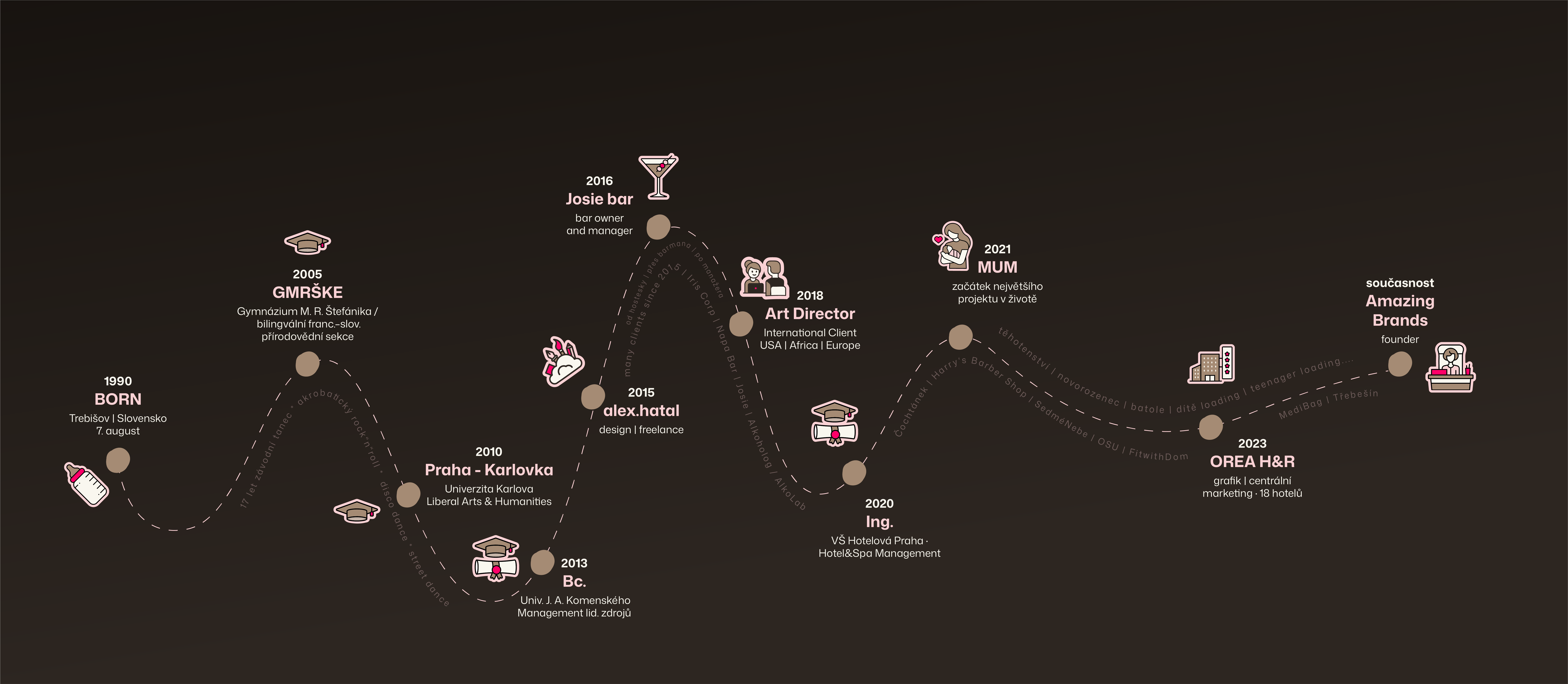 Timeline – Alex Hatal's journey